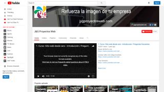 
                            2. J&G Proyectos Web - YouTube