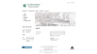 
                            11. J.G. Wentworth Home Lending, Inc. : Login