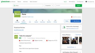 
                            9. Jhana - Joke of a company | Glassdoor