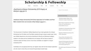 
                            9. Jharkhand e-Kalyan Scholarship 2019 Apply at …