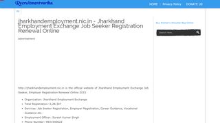 
                            8. jharkhandemployment.nic.in - Jharkhand Employment Exchange ...