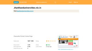 
                            5. Jharkhanduniversities.nic.in: Chancellor Portal || Home Page