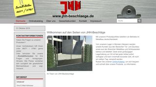 
                            1. JHH Beschlaege - Willkommen auf den Seiten von JHH ...