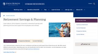 
                            2. JHU Benefits Site - Your Benefits in Retirement - Johns Hopkins ...