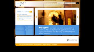 
                            2. JHU portal - myJHU