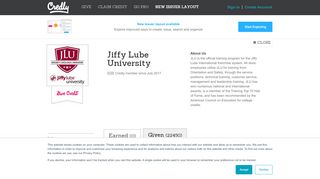 
                            2. Jiffy Lube University - Credly