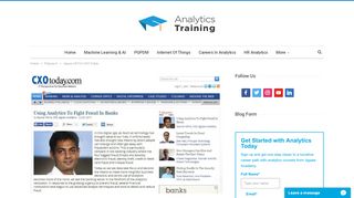 
                            9. Jigsaw CEO in CXO Today | Analytics Training Blog