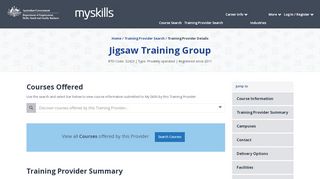 
                            9. Jigsaw Training Group - 32423 - MySkills