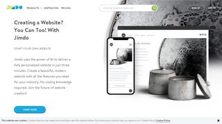 
                            2. Jimdo: Create your own website
