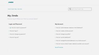 
                            8. Jimdo Creator Help - My Jimdo