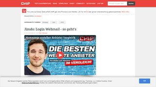 
                            5. Jimdo: Login Webmail - so geht's - CHIP