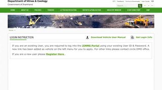 
                            2. JIMMS :: Login Instruction - Department of Mines and Geology ...