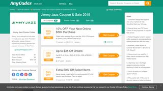 
                            6. Jimmy Jazz Coupon & Sale 2019 - Anycodes