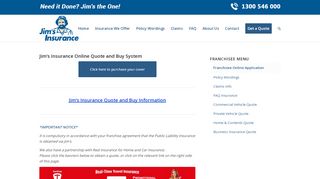 
                            7. Jim's Insurance Online Application - Jim's