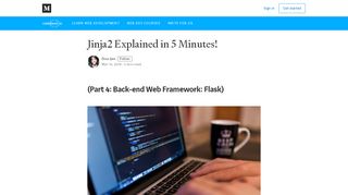 
                            3. Jinja2 Explained in 5 Minutes! - codeburst