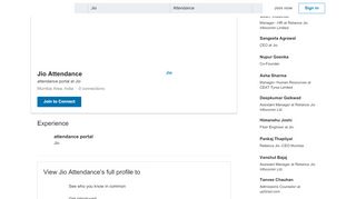 
                            9. Jio Attendance - attendance portal - Jio | LinkedIn