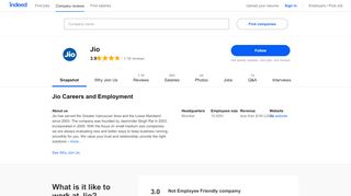 
                            4. Jio Careers and Employment | Indeed.com