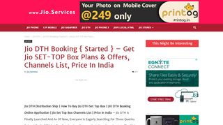 
                            7. Jio DTH Booking: Online Registration [Sep 2019] …