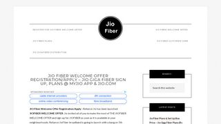 
                            7. JIO Fiber Welcome Offer Registration/Apply - Jio Giga ...