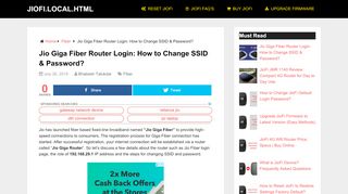 
                            1. Jio Giga Fiber Router Login 192.168.29.1: Change SSID ...