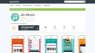 
                            5. Jio Music App - Download - Appdodo.com