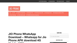 
                            7. JIO Phone WhatsApp Download - jioprime.org