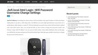 
                            10. Jiofi.local.html Login | Wifi Password Username Change ...