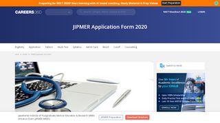 
                            4. JIPMER application form 2020, Registration - Apply here