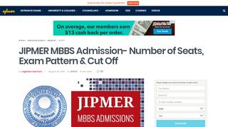 
                            7. JIPMER MBBS Admission- Number of Seats, Exam Pattern & Cut ...