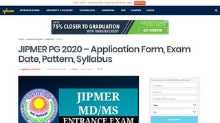 
                            8. JIPMER PG 2020 - Exam Date, Application From | …