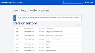 
                            5. Jira Integration for Hipchat - Version history | Atlassian ...