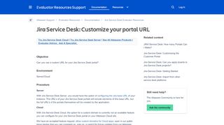 
                            8. Jira Service Desk: Customize your portal URL - Atlassian Documentation