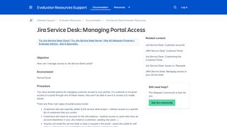 
                            9. Jira Service Desk: Managing Portal Access - Atlassian Documentation