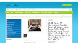 
                            7. JJDDT Carpet 3D Stereoscopic Bedside Rectangle Carpet ...