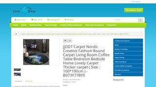 
                            8. JJDDT Carpet Nordic Creative Fashion Round Carpet Living ...