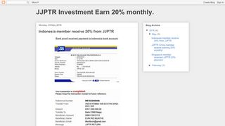 
                            10. JJPTR Investment Earn 20% monthly.