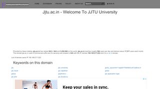 
                            7. jjtu.ac.in - Welcome to JJT University World Best ...