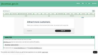 
                            7. Jkcomtax.gov.in has two name servers, one mail server and ...