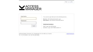 
                            2. JKU | Login @ Access Manager