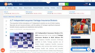 
                            9. JLT Independent acquires Vantage Insurance Brokers