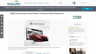 
                            3. JM&A Group Invests in New Platform to Enhance Dealer Experience ...