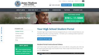 
                            2. JMHS Student Portal - James Madison High School