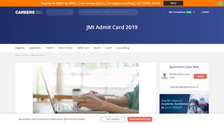 
                            6. JMI Admit Card 2019, Hall Ticket (Released) - …