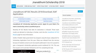 
                            1. Jnanabhumi AP SSC Results 2018 Download JSAF Application