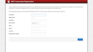 
                            4. JNET New User Registration Form - Pennsylvania Justice ...
