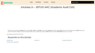 
                            3. Jntuhaac.in: JNTUH AAC (Academic Audit Cell)