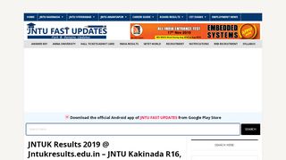 
                            1. JNTUK Results 2019 @ Jntukresults.edu.in - JNTU Kakinada R16 ...