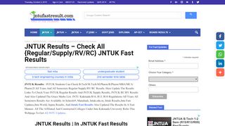 
                            5. JNTUK Results - Check JNTU Kakinada R16, R13, R10 Sem Results ...