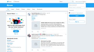 
                            7. #jnuee hashtag on Twitter