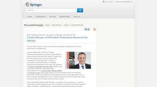 
                            7. Joachim Krieger wird President Professional Businesses bei ...